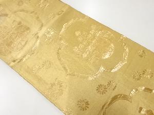 アンティーク　桐模様織出し袋帯（材料）